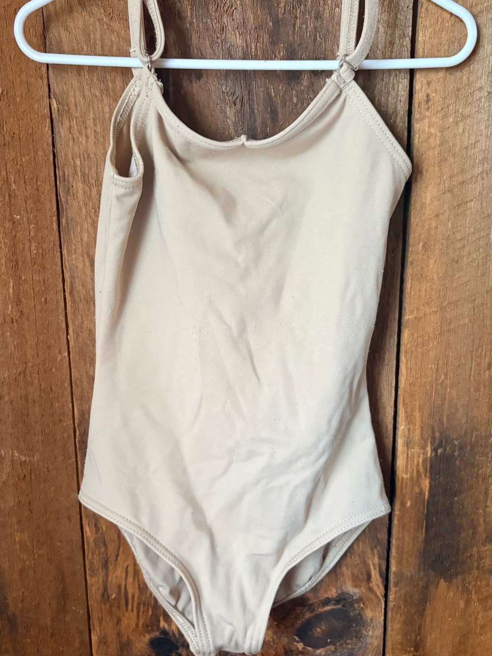 Capezio Beige Girls Tank One-Piece